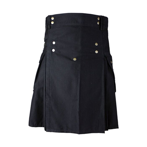 Black Kiltman Utility Kilt